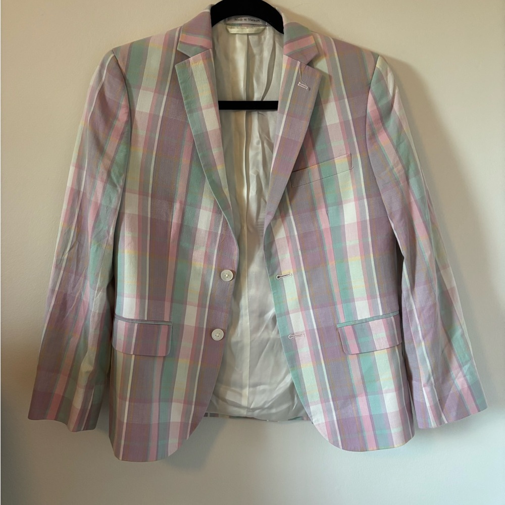 Ralph Lauren Pastel Plaid Blazer